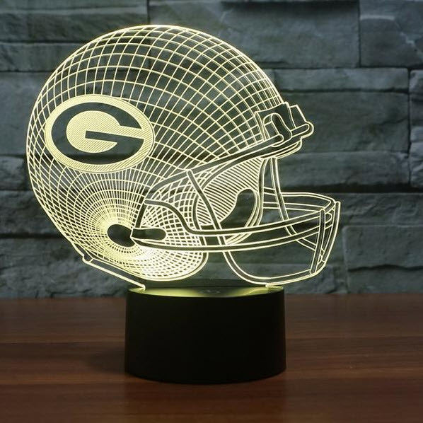 NFL GREEN BAY PACKERS 3D LED LIGHT LAMP