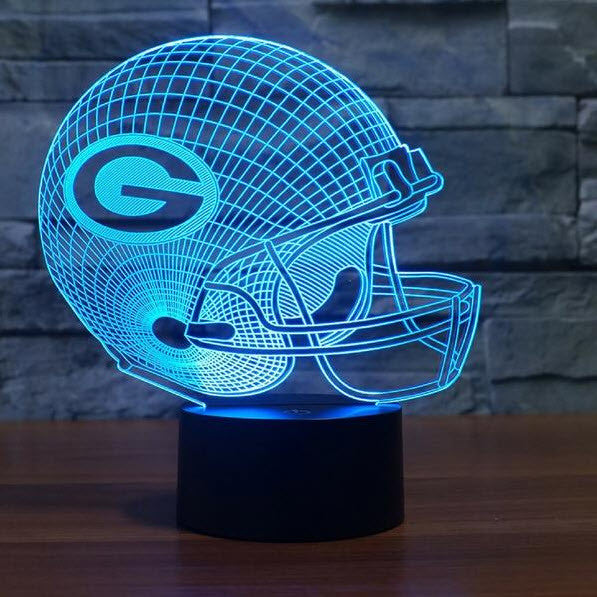 NFL GREEN BAY PACKERS 3D LED LIGHT LAMP