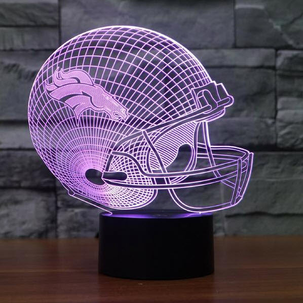 NFL DENVER BRONCOS 3D LED LIGHT LAMP