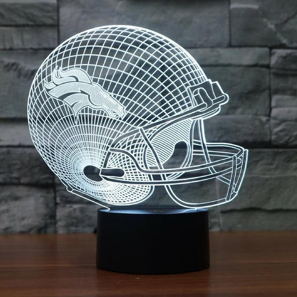 NFL DENVER BRONCOS 3D LED LIGHT LAMP