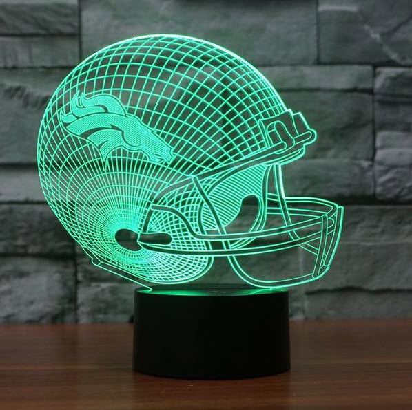 NFL DENVER BRONCOS 3D LED LIGHT LAMP