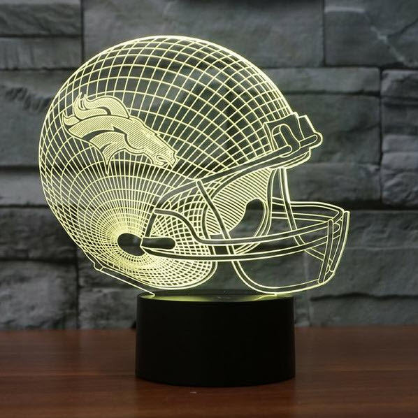 NFL DENVER BRONCOS 3D LED LIGHT LAMP