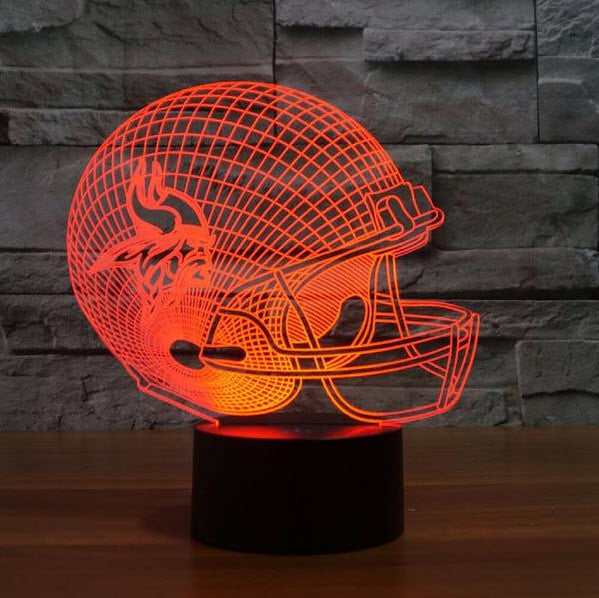 NFL MINNESOTA VIKINGS 3D LED LIGHT LAMP