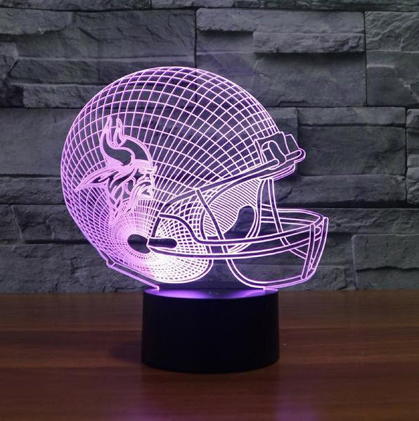 NFL MINNESOTA VIKINGS 3D LED LIGHT LAMP