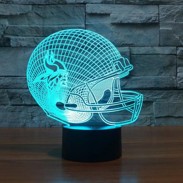 NFL MINNESOTA VIKINGS 3D LED LIGHT LAMP