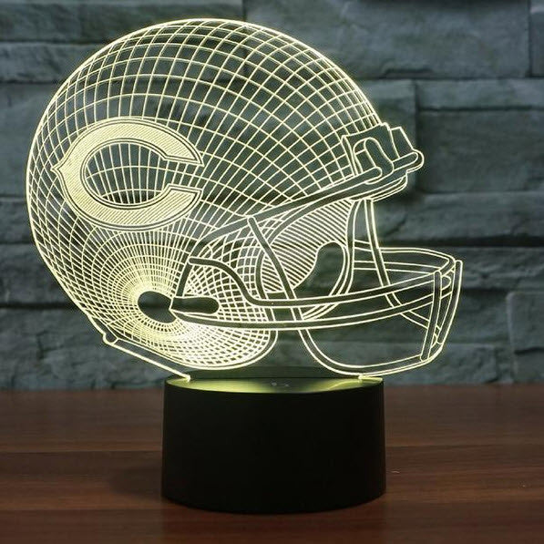 NFL CHICAGO BEARS 3D LED LIGHT LAMP