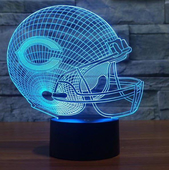 NFL CHICAGO BEARS 3D LED LIGHT LAMP