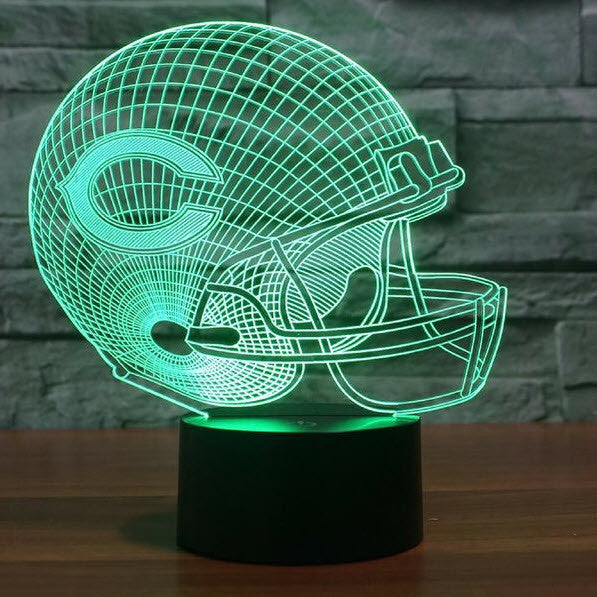 NFL CHICAGO BEARS 3D LED LIGHT LAMP