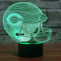 Thumbnail for NFL CHICAGO BEARS 3D LED LIGHT LAMP