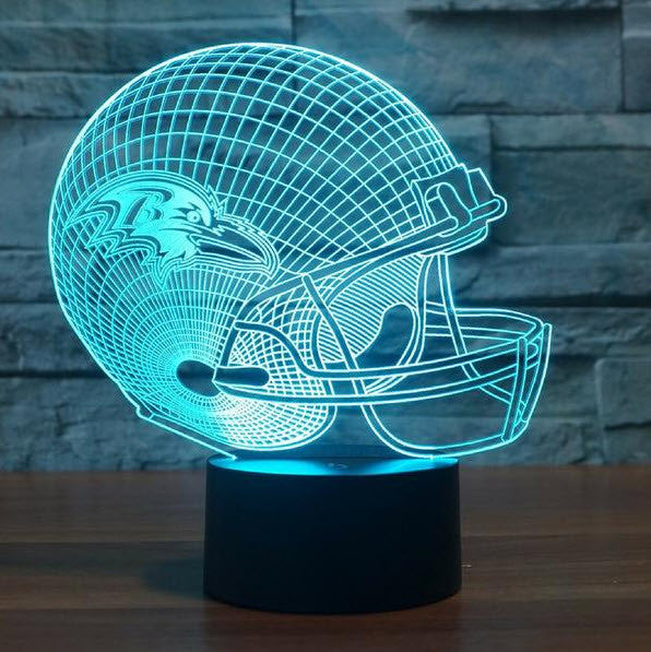 NFL BALTIMORE RAVENS 3D LED LIGHT LAMP