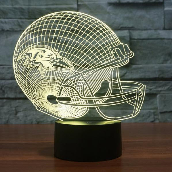 NFL BALTIMORE RAVENS 3D LED LIGHT LAMP