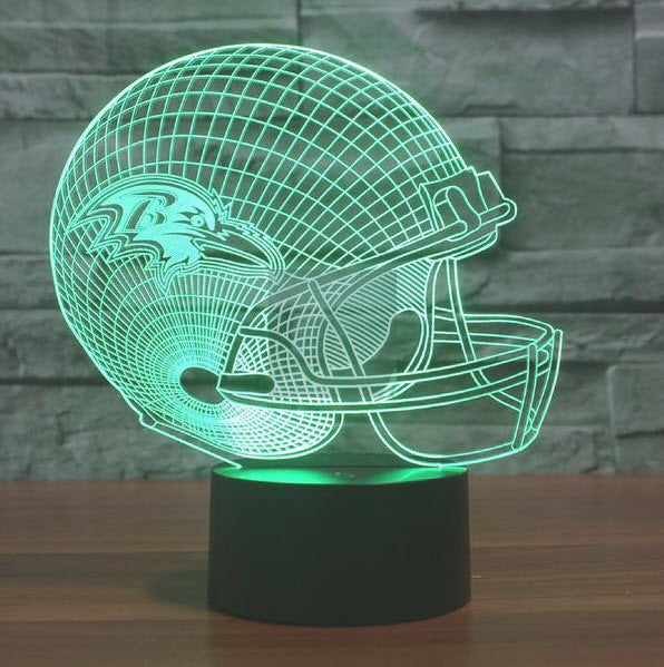 NFL BALTIMORE RAVENS 3D LED LIGHT LAMP