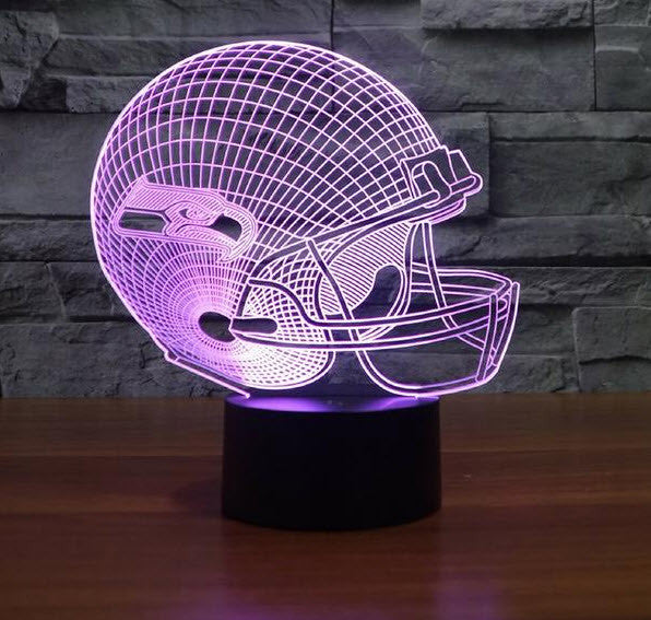 NFL SEATTLE SEAHAWKS 3D LED LIGHT LAMP