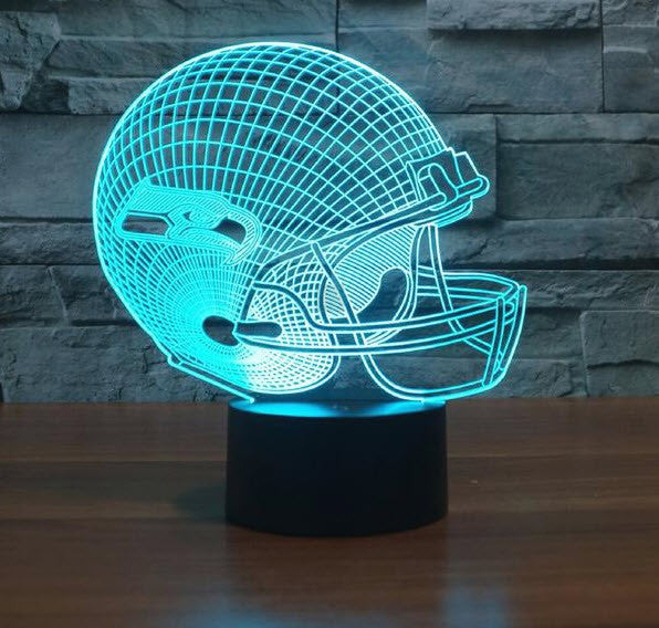 NFL SEATTLE SEAHAWKS 3D LED LIGHT LAMP