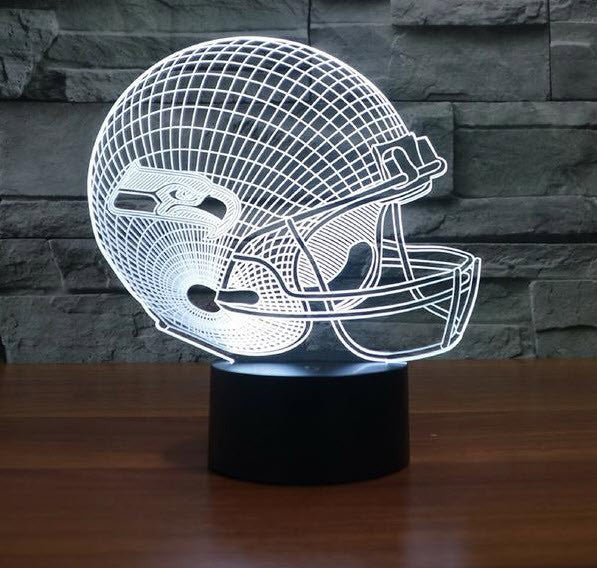 NFL SEATTLE SEAHAWKS 3D LED LIGHT LAMP