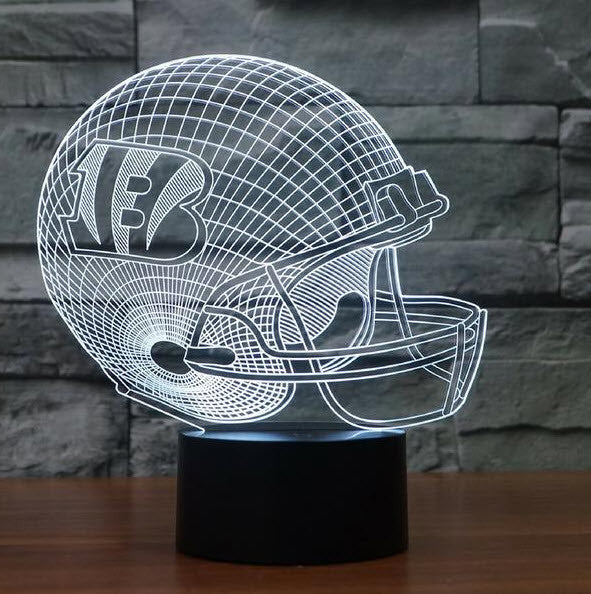 NFL CINCINNATI BENGALS 3D LED LIGHT LAMP