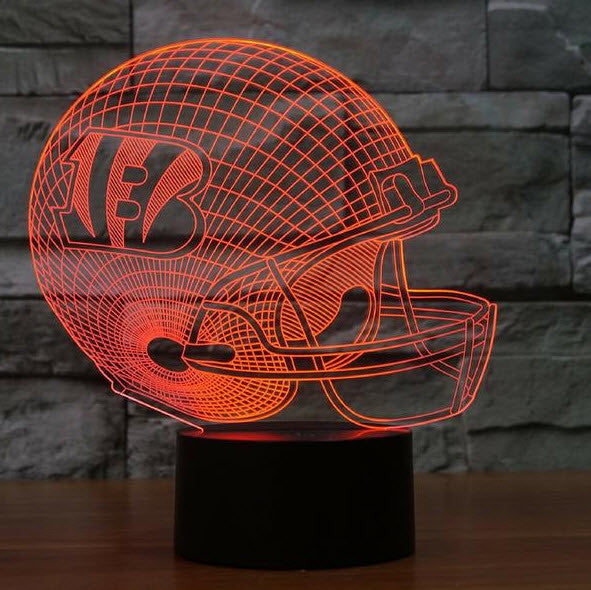 NFL CINCINNATI BENGALS 3D LED LIGHT LAMP