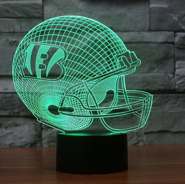 NFL CINCINNATI BENGALS 3D LED LIGHT LAMP