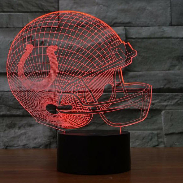NFL INDIANAPOLIS COLTS 3D LED LIGHT LAMP