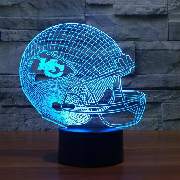 NFL KANSAS CITY CHIEFS 3D LED LIGHT LAMP