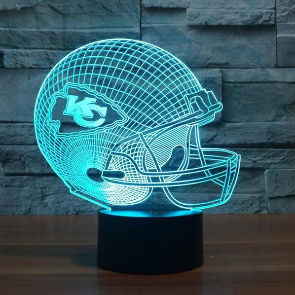 NFL KANSAS CITY CHIEFS 3D LED LIGHT LAMP