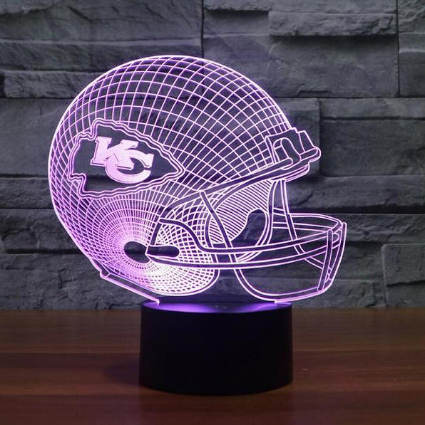 NFL KANSAS CITY CHIEFS 3D LED LIGHT LAMP