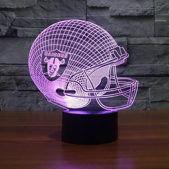 NFL OAKLAND RAIDERS 3D LED LIGHT LAMP