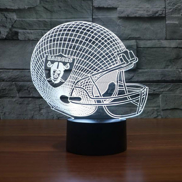 NFL OAKLAND RAIDERS 3D LED LIGHT LAMP