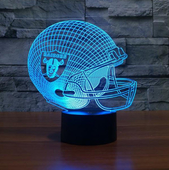 NFL OAKLAND RAIDERS 3D LED LIGHT LAMP