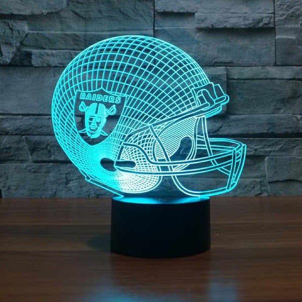 NFL OAKLAND RAIDERS 3D LED LIGHT LAMP