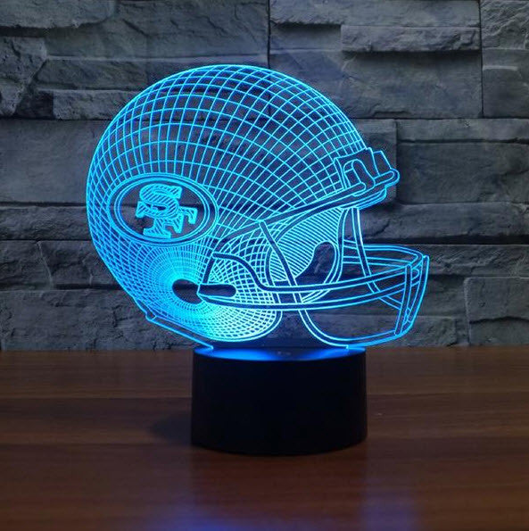 NFL SAN FRANCISCO 49ERS 3D LED LIGHT LAMP