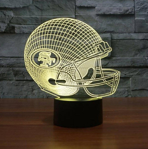 NFL SAN FRANCISCO 49ERS 3D LED LIGHT LAMP