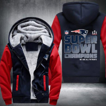 NFL NEW ENGLAND PATRIOTS SUPER BOWL LI CHAMPIONS THICK FLEECE JACKET