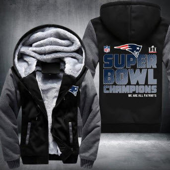 NFL NEW ENGLAND PATRIOTS SUPER BOWL LI CHAMPIONS THICK FLEECE JACKET