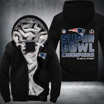 NFL NEW ENGLAND PATRIOTS SUPER BOWL LI CHAMPIONS THICK FLEECE JACKET