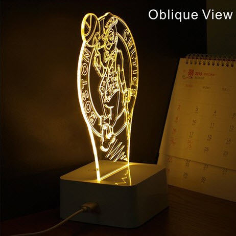 NBA BOSTON CELTICS 3D LED LIGHT LAMP