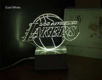 Thumbnail for NBA LOS ANGELES LAKERS 3D LED LIGHT LAMP