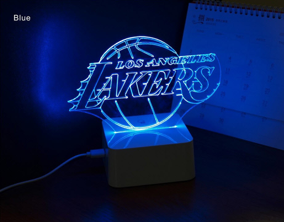 NBA LOS ANGELES LAKERS 3D LED LIGHT LAMP