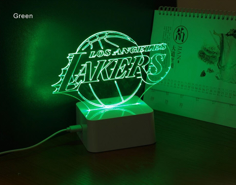 NBA LOS ANGELES LAKERS 3D LED LIGHT LAMP