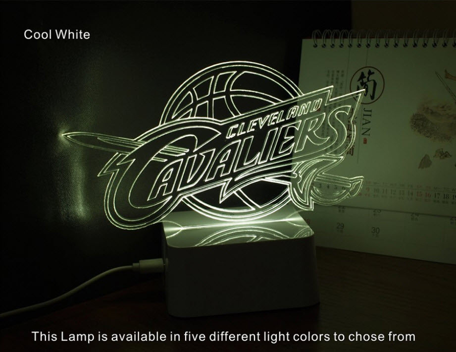NBA CLEVELAND CAVALIERS 3D LED LIGHT LAMP