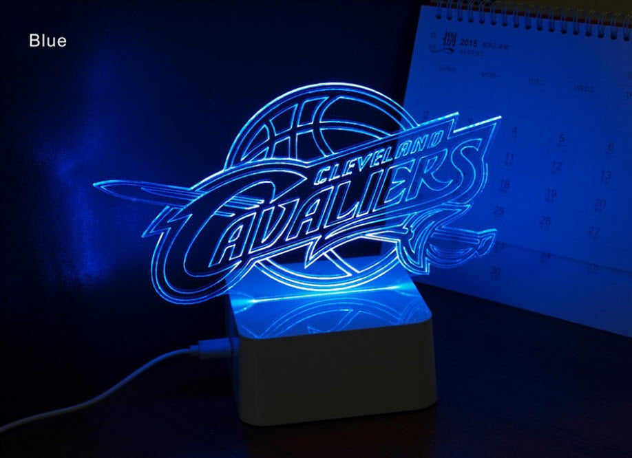 NBA CLEVELAND CAVALIERS 3D LED LIGHT LAMP