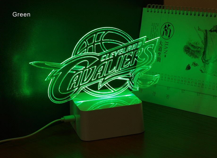 NBA CLEVELAND CAVALIERS 3D LED LIGHT LAMP