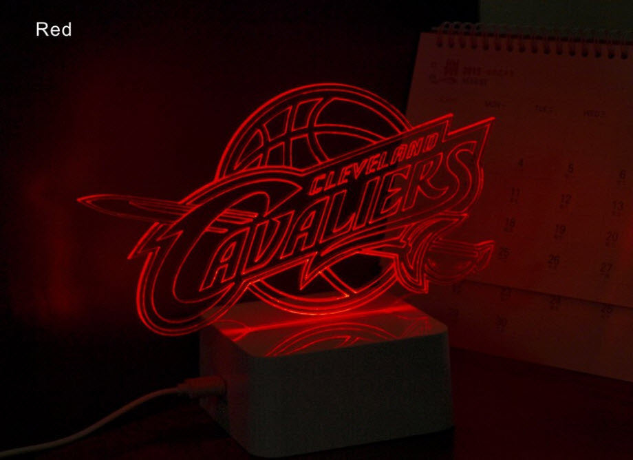 NBA CLEVELAND CAVALIERS 3D LED LIGHT LAMP