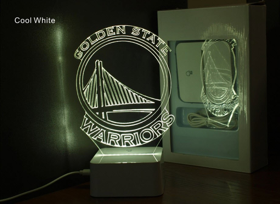 NBA GOLDEN STATE WARRIORS 3D LED LIGHT LAMP