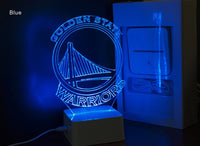Thumbnail for NBA GOLDEN STATE WARRIORS 3D LED LIGHT LAMP