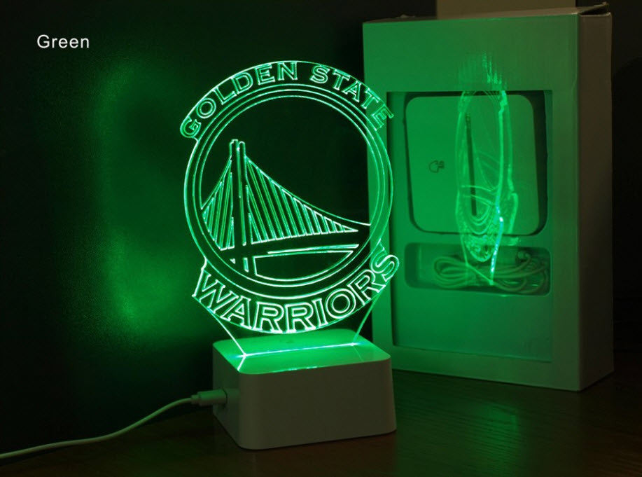 NBA GOLDEN STATE WARRIORS 3D LED LIGHT LAMP