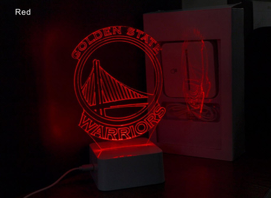 NBA GOLDEN STATE WARRIORS 3D LED LIGHT LAMP