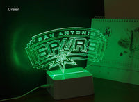 Thumbnail for NBA SAN ANTONIO SPURS 3D LED LIGHT LAMP