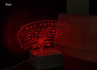 Thumbnail for NBA SAN ANTONIO SPURS 3D LED LIGHT LAMP