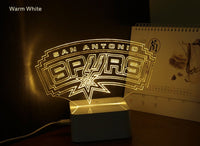 Thumbnail for NBA SAN ANTONIO SPURS 3D LED LIGHT LAMP
